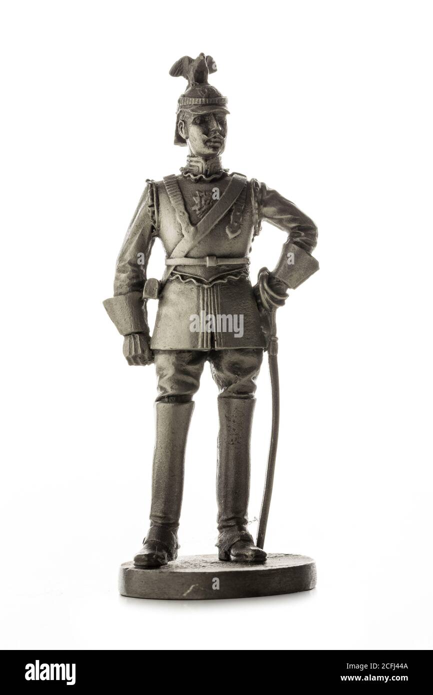 Regiment Gardes du Corps, 1912, studio fotografico, Amburgo - 14 novembre 2015. Fotografato su uno sfondo bianco. Foto Stock