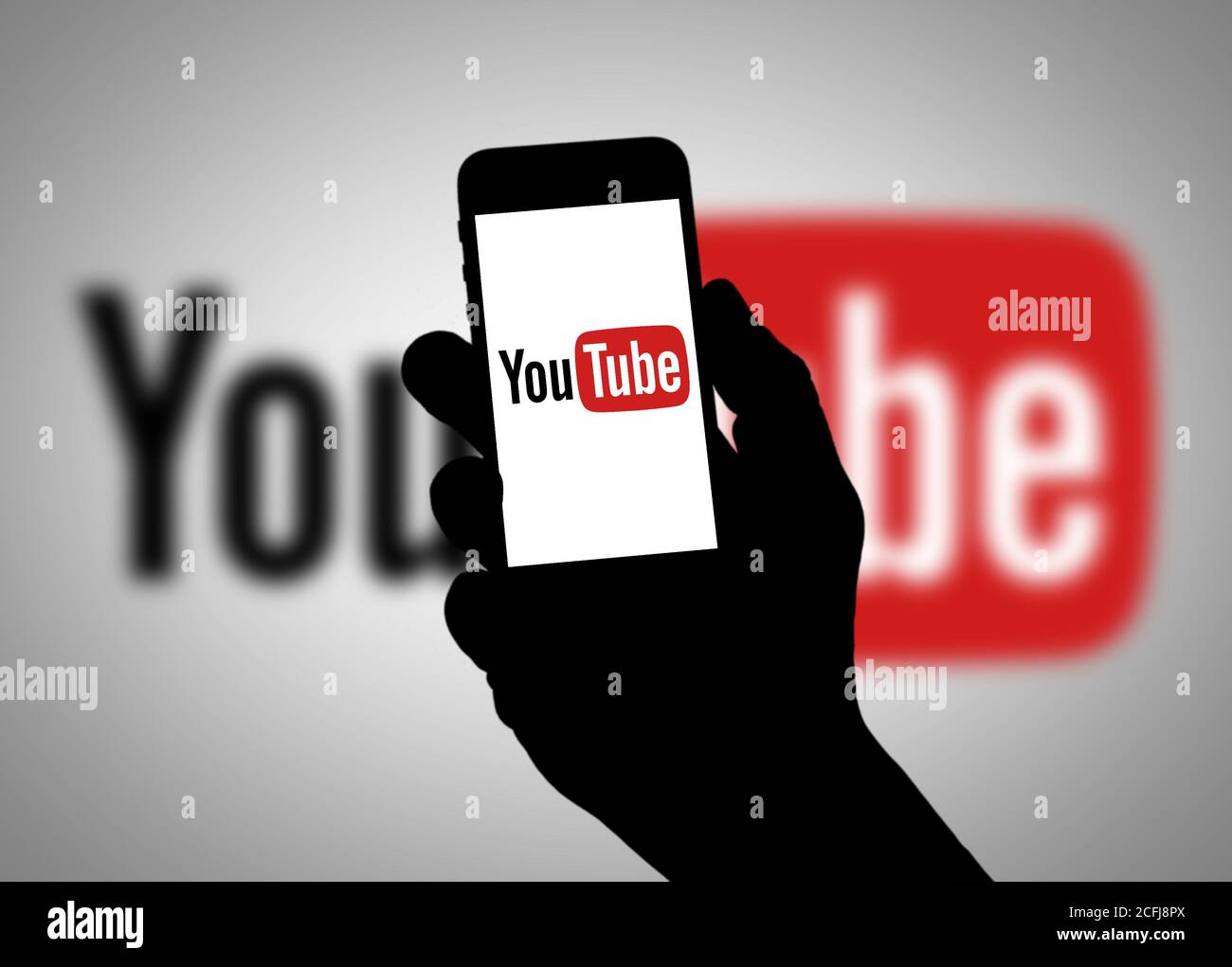 Logo YOUTUBE Foto Stock