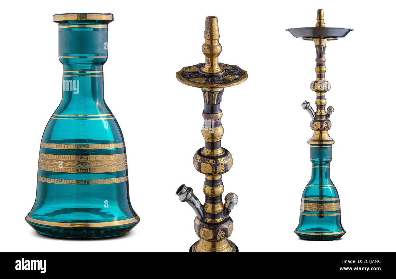 Set di zoccoli tradizionali, isolati su sfondo bianco Foto Stock