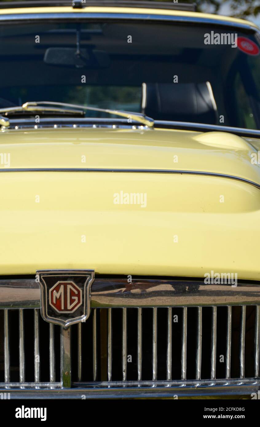 Classic MG MGB ad una mostra di auto classica Foto Stock