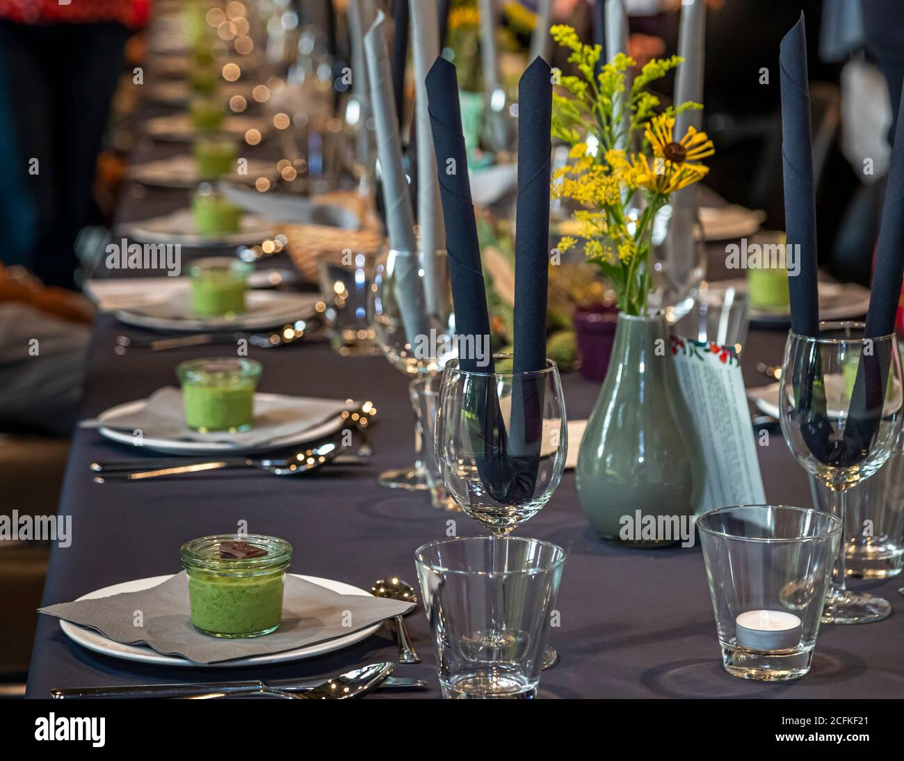 Arte e cucina - Mostra d'arte interpretata culinaria nel Cnemens Sels Museum Neuss, Germania Foto Stock