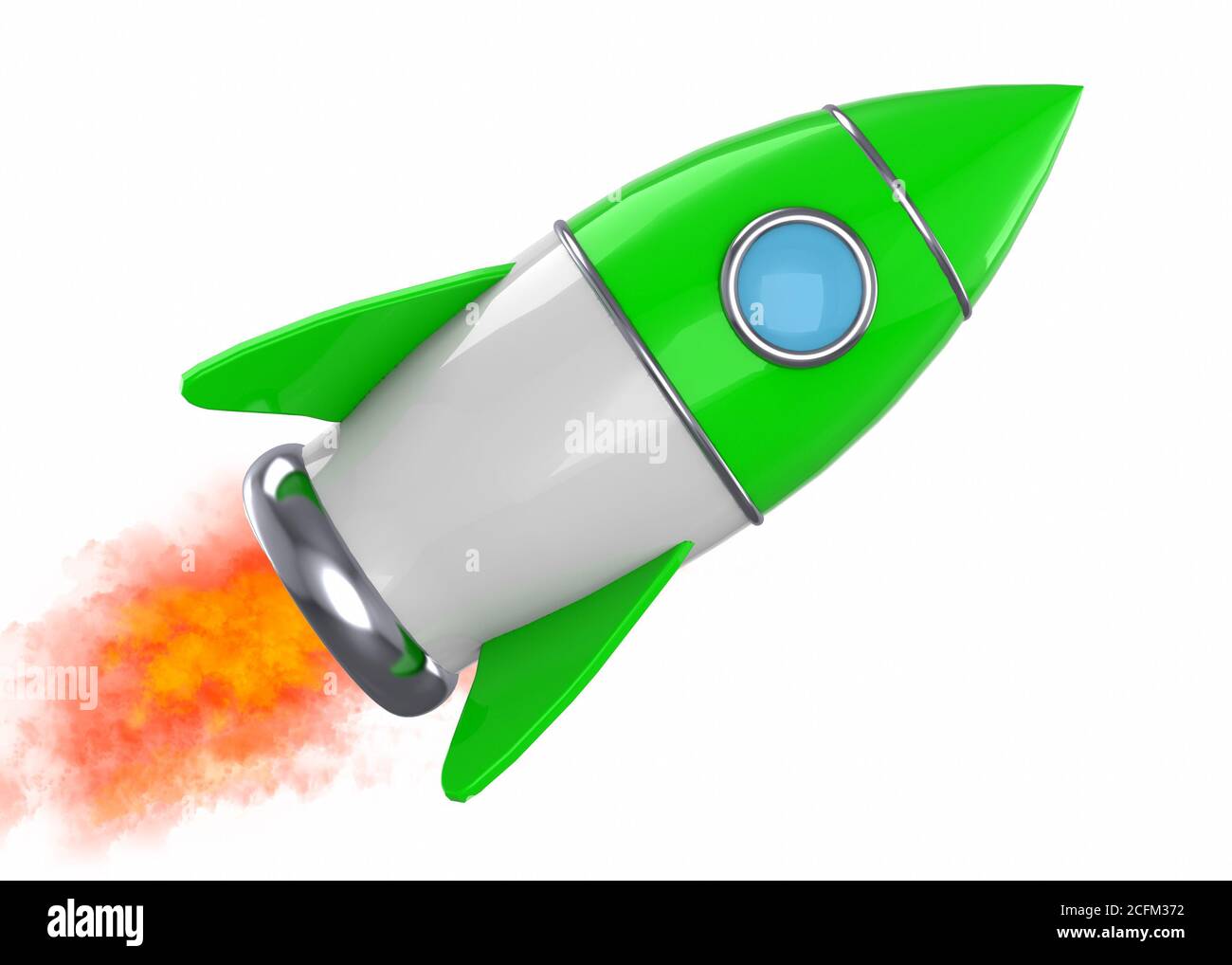 Spazio Rocket nello spazio - 3D Foto Stock