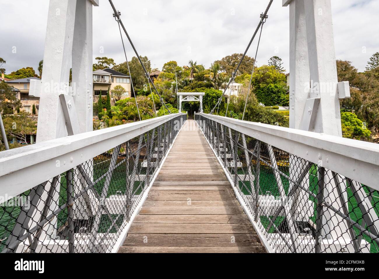 Ponte sospeso della baia di prezzemolo a Sydney, NSW Australia Foto Stock