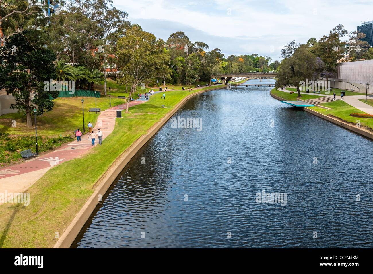 Parramatta Park e fiume vicino a Sydney, NSW Australia Foto Stock