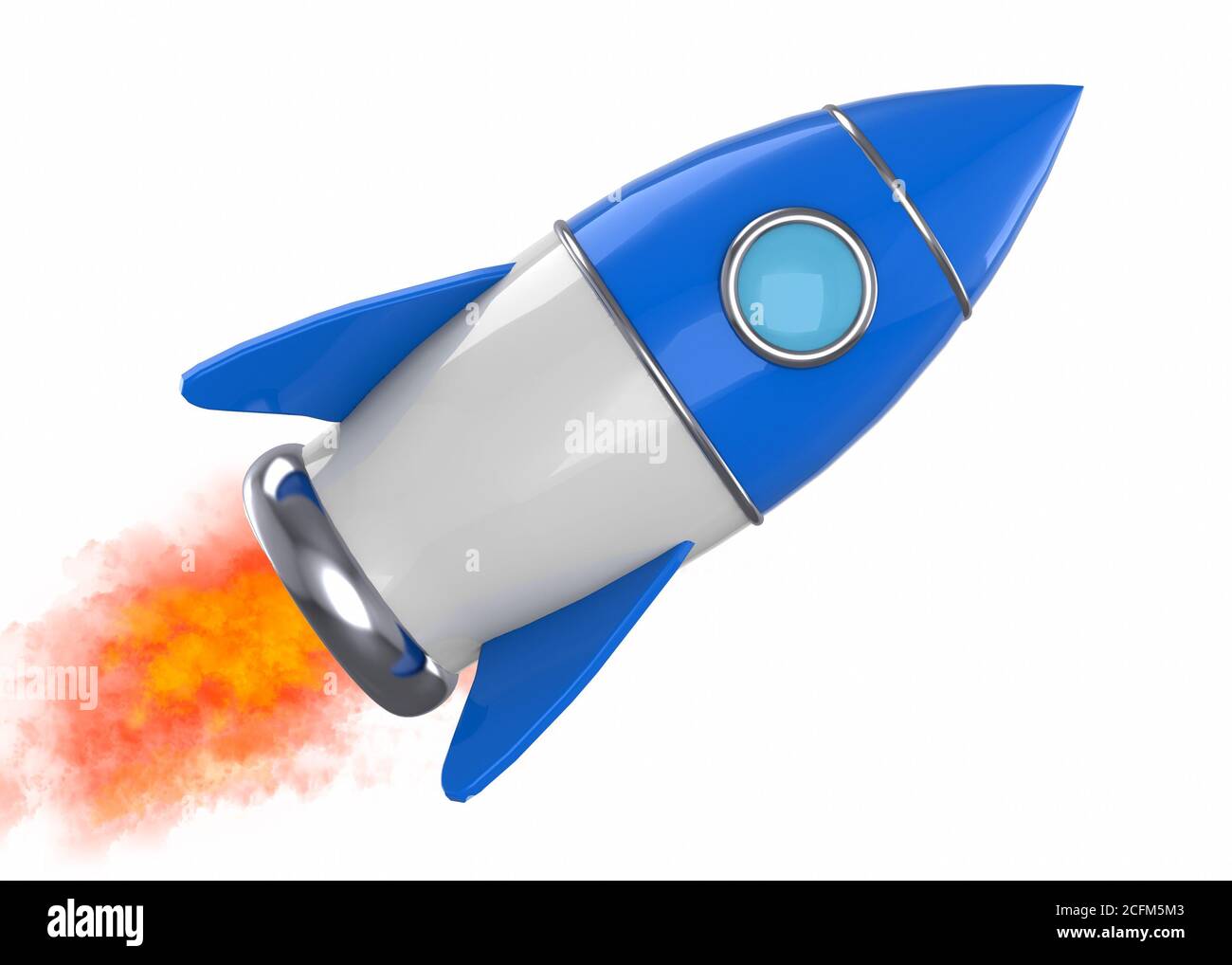 Spazio Rocket nello spazio - 3D Foto Stock