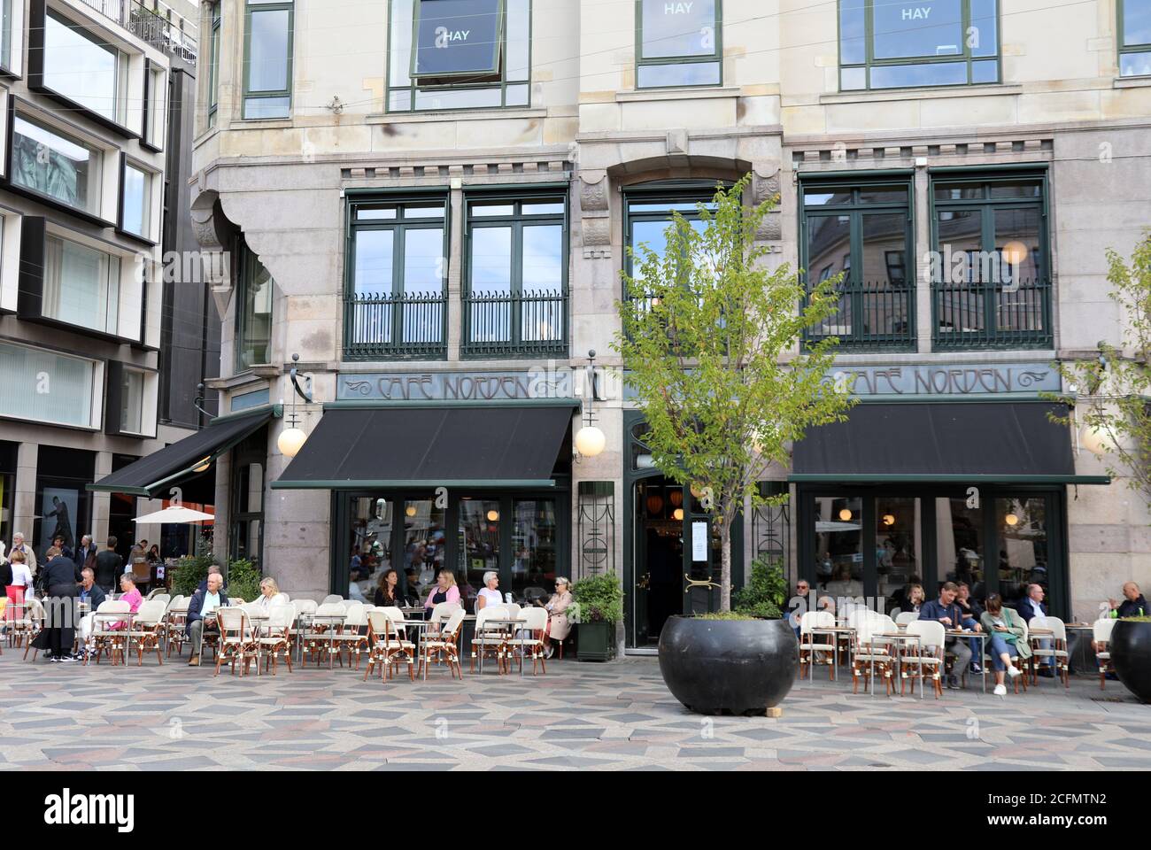 Cafe Norden nel centro di Copenhagen Foto Stock
