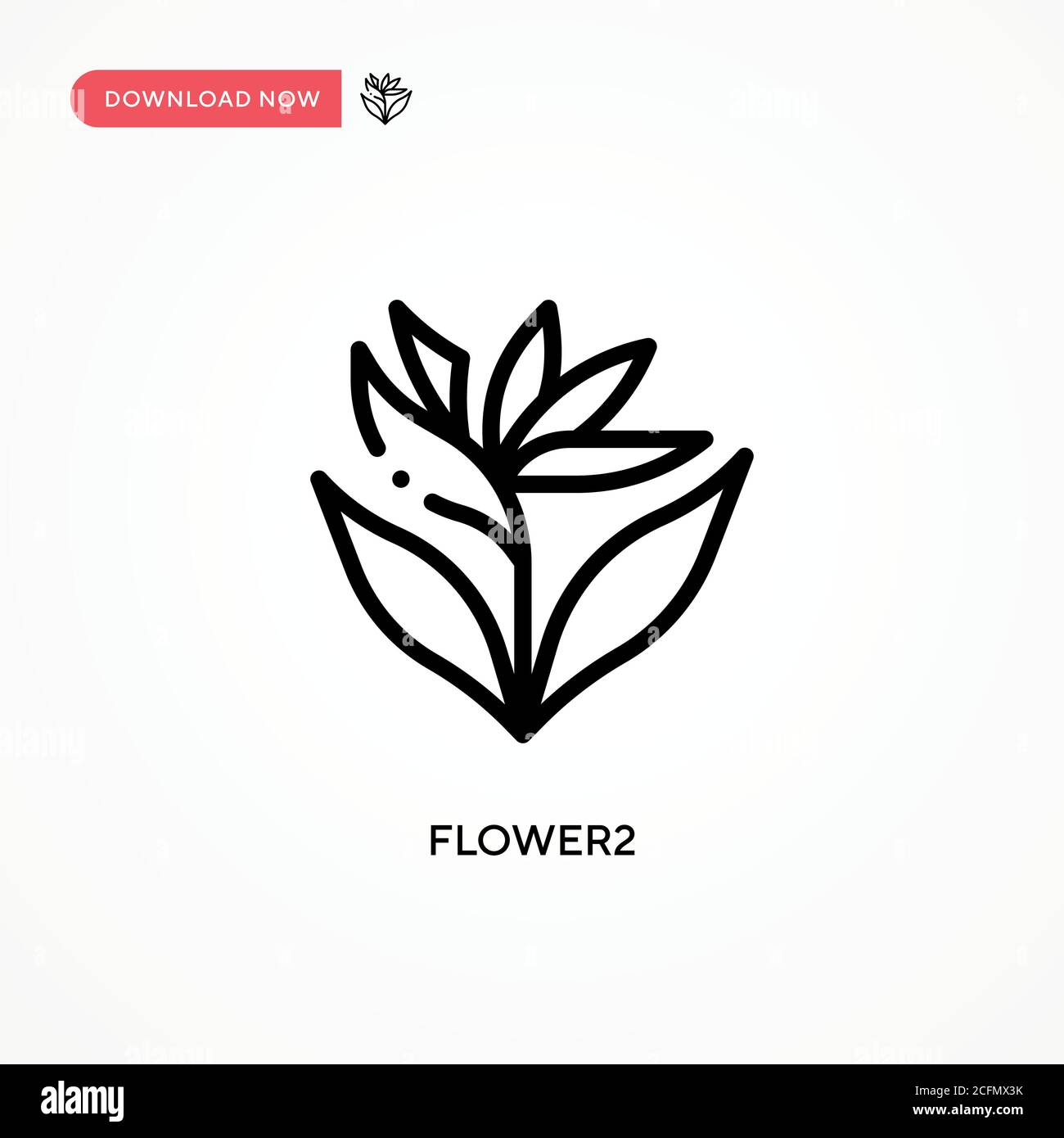 Icona vettore Flower2. Illustrazione vettoriale semplice e moderna per siti Web o applicazioni mobili Illustrazione Vettoriale