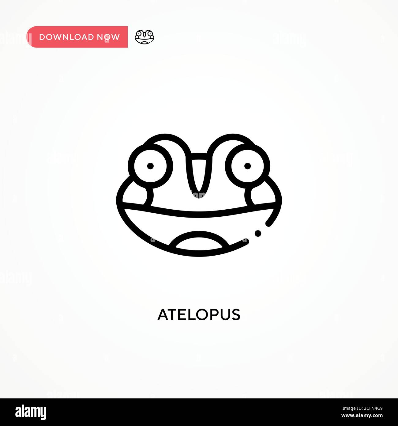 Icona vettore atelope. Illustrazione vettoriale semplice e moderna per siti Web o applicazioni mobili Illustrazione Vettoriale