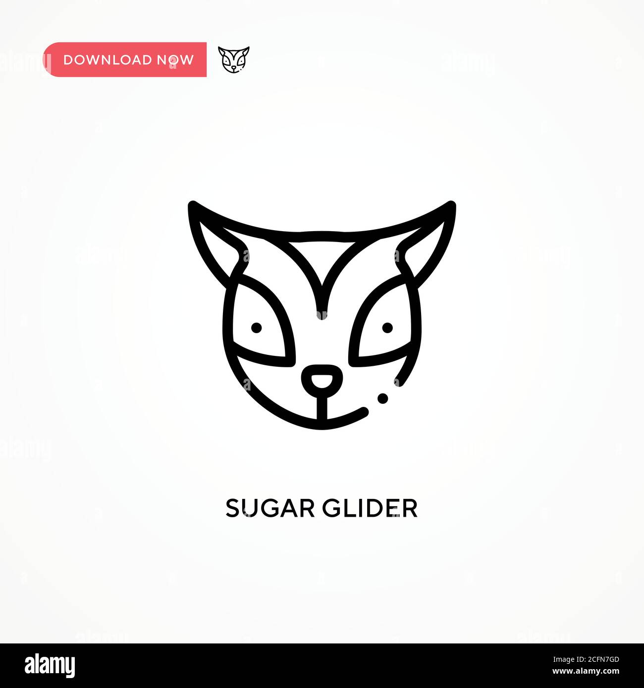 Icona vettore di aliante di zucchero. Illustrazione vettoriale semplice e moderna per siti Web o applicazioni mobili Illustrazione Vettoriale