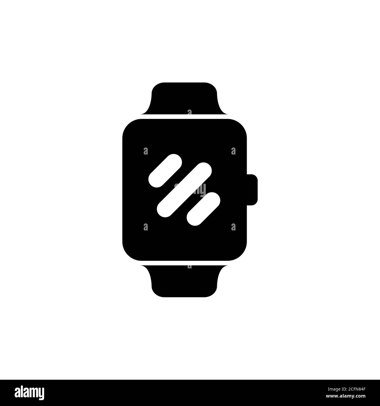 Icona dell'orologio intelligente. Vettore su sfondo bianco isolato. EPS 10 Illustrazione Vettoriale