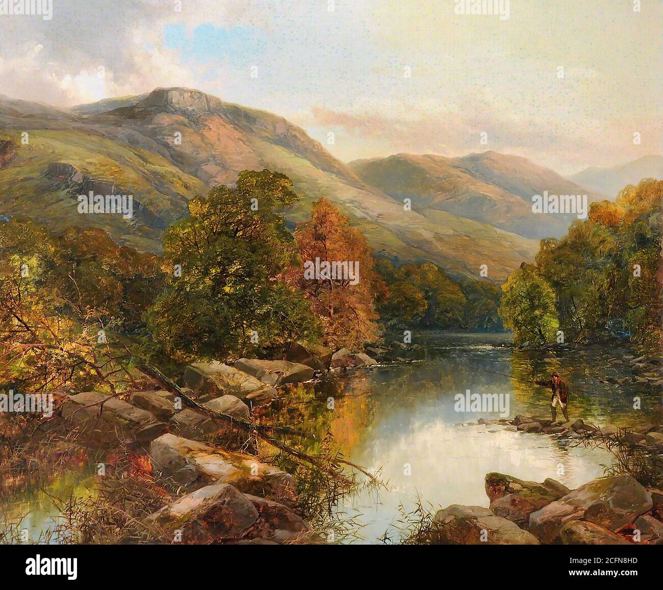 Smith James Burrell - on the Conway - British School - 19 ° secolo Foto Stock