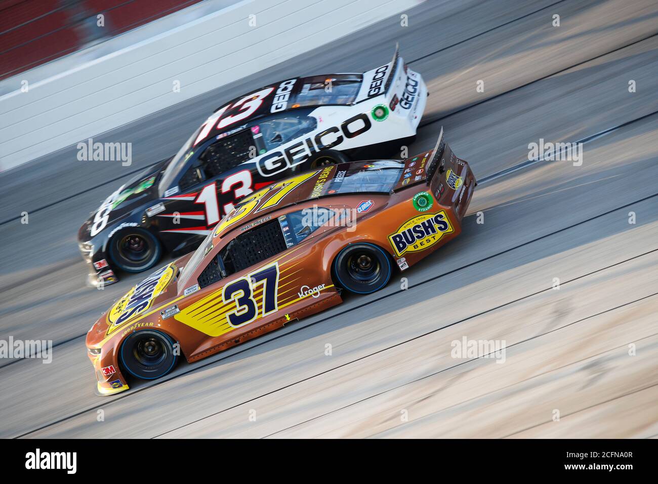 Darlington, Carolina del Sud, Stati Uniti. 6 Settembre 2020. Ty Dillon (13) corre per il Cook out Southern 500 al circuito Darlington di Darlington, Carolina del Sud. Credit: Stephen A. Arce/ASP/ZUMA Wire/Alamy Live News Foto Stock