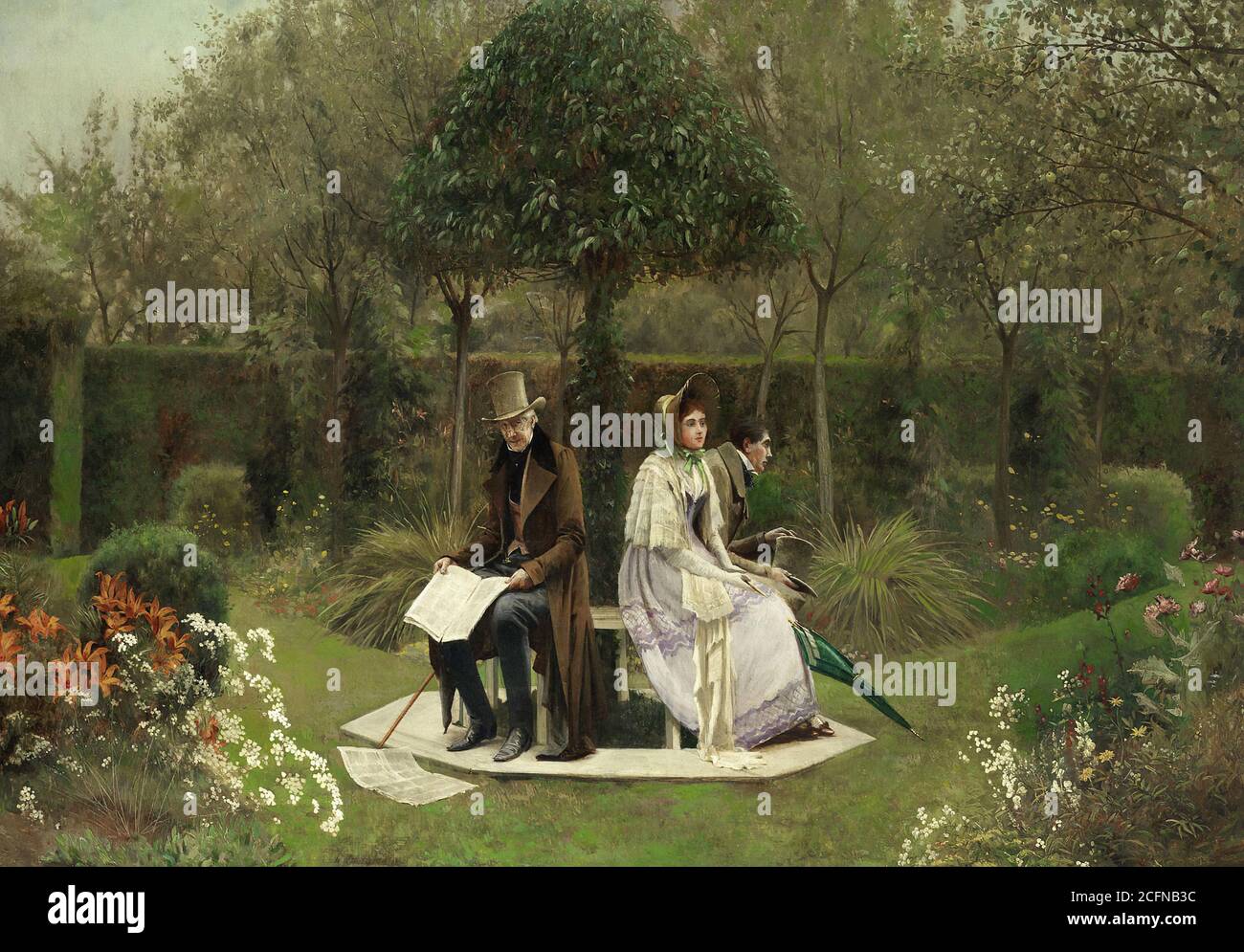 Sadler Walter Dendy - il Chaperone - Scuola Britannica - 19 ° secolo Foto Stock