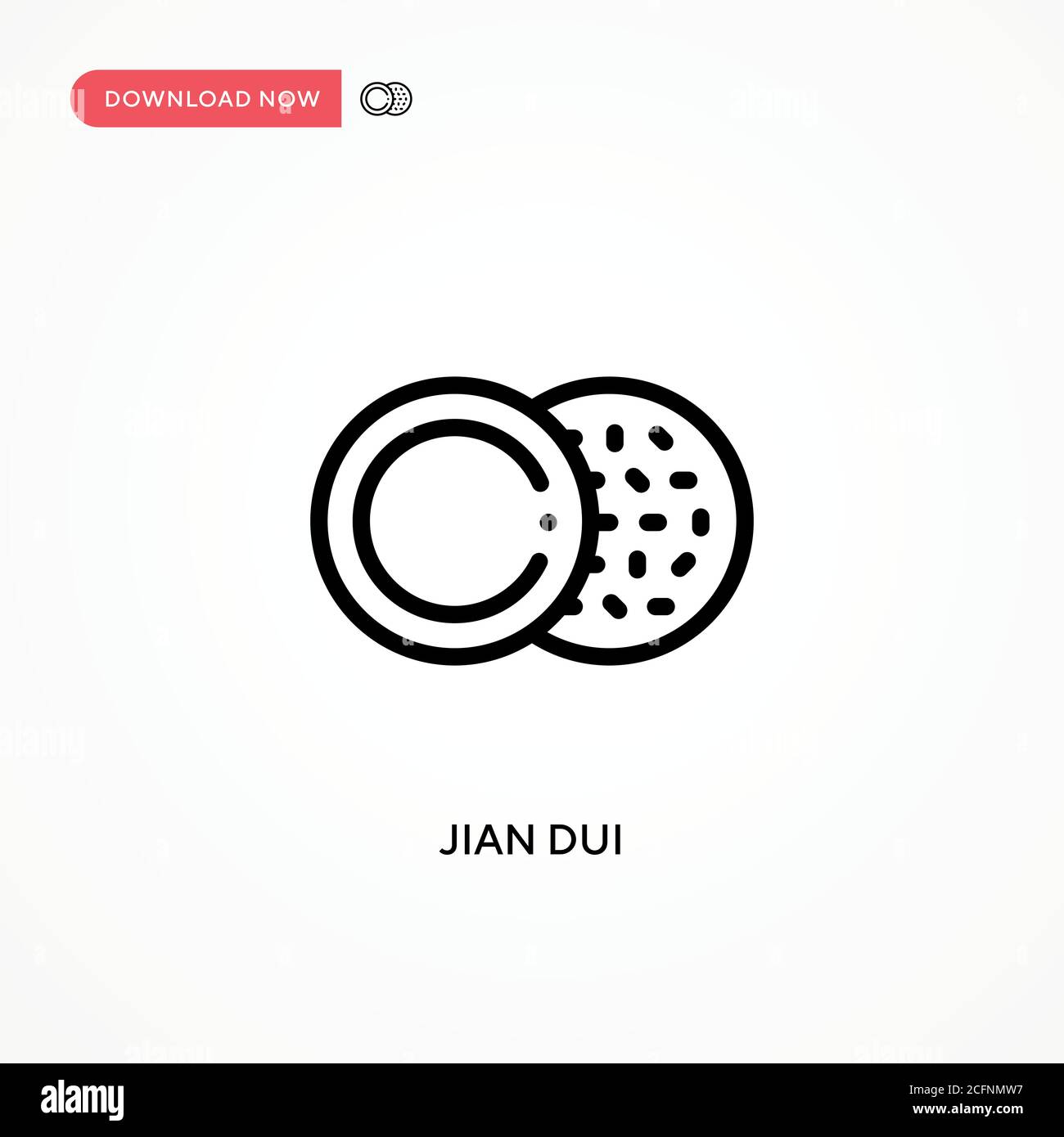 Icona vettore Jian dui. Illustrazione vettoriale semplice e moderna per siti Web o applicazioni mobili Illustrazione Vettoriale