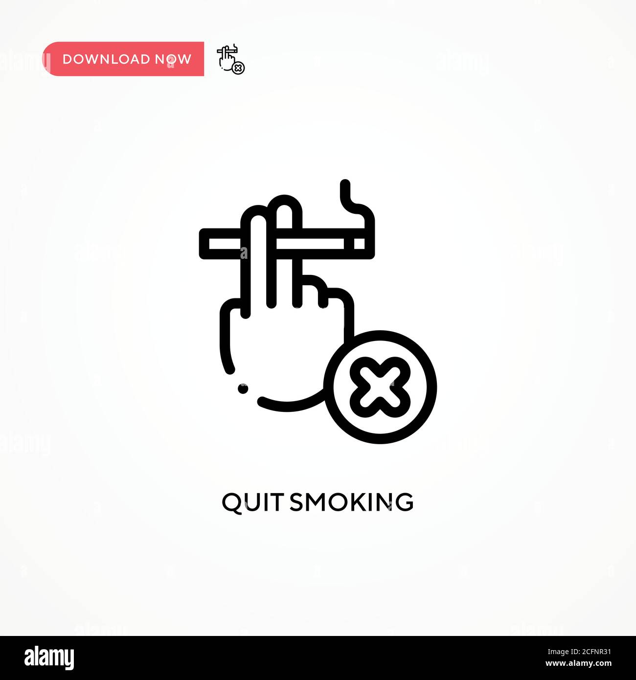 Uscire dall'icona del vettore di fumo. Illustrazione vettoriale semplice e moderna per siti Web o applicazioni mobili Illustrazione Vettoriale