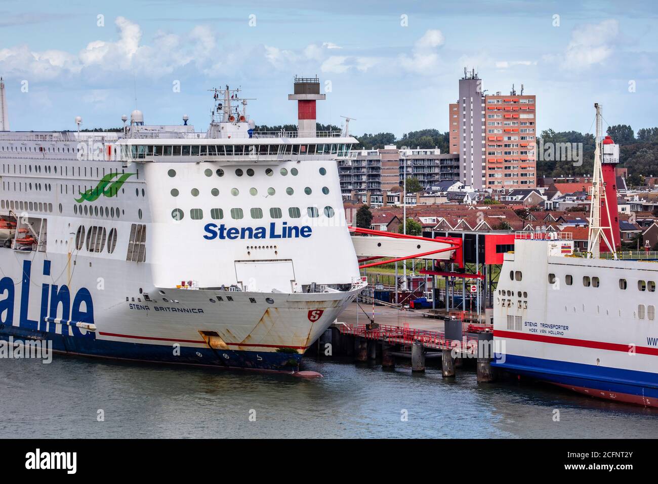 Paesi Bassi, Rotterdam, Porto di Rotterdam, Hoek van Holland. Traghetto Stena Line. Foto Stock