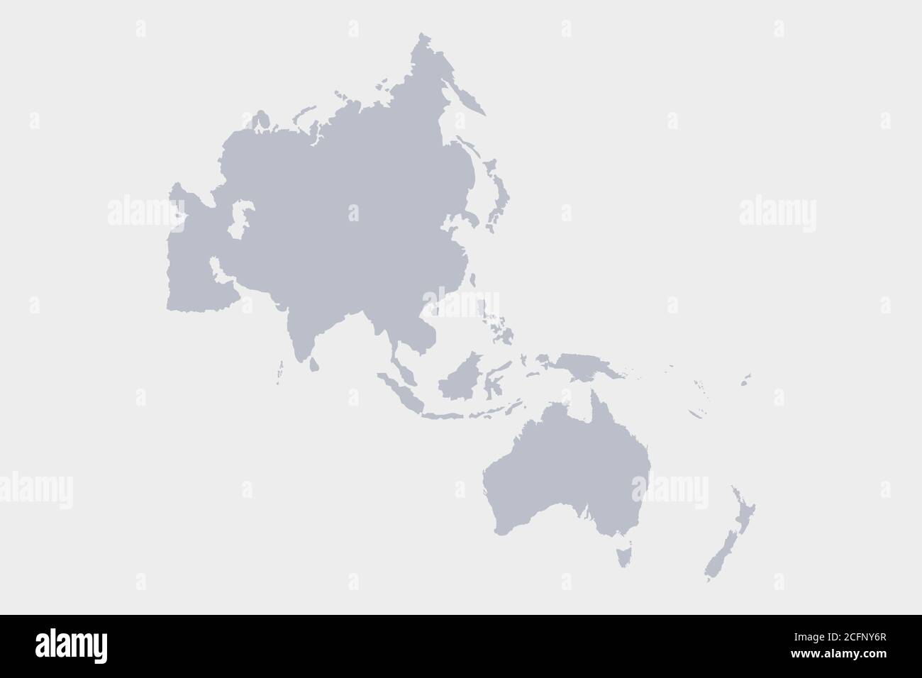 Mappa dell'Asia Pacifico. Vettore Illustrazione Vettoriale