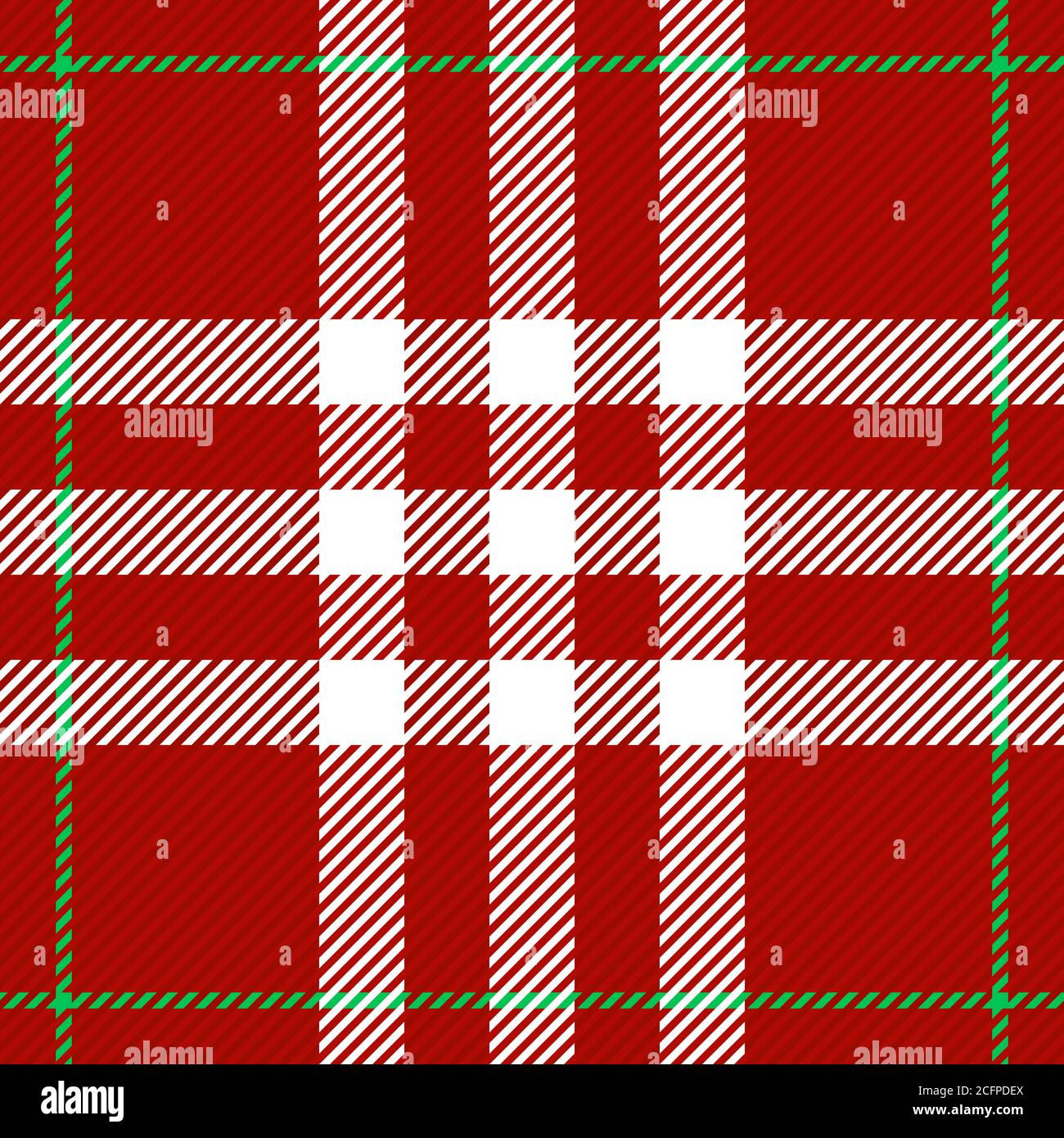 Motivo classico senza cuciture in motivo tartan. Tradizionale ornamento scozzese in plaid a scacchi. Illustrazione vettoriale a strisce con intersezione geometrica colorata. Illustrazione Vettoriale