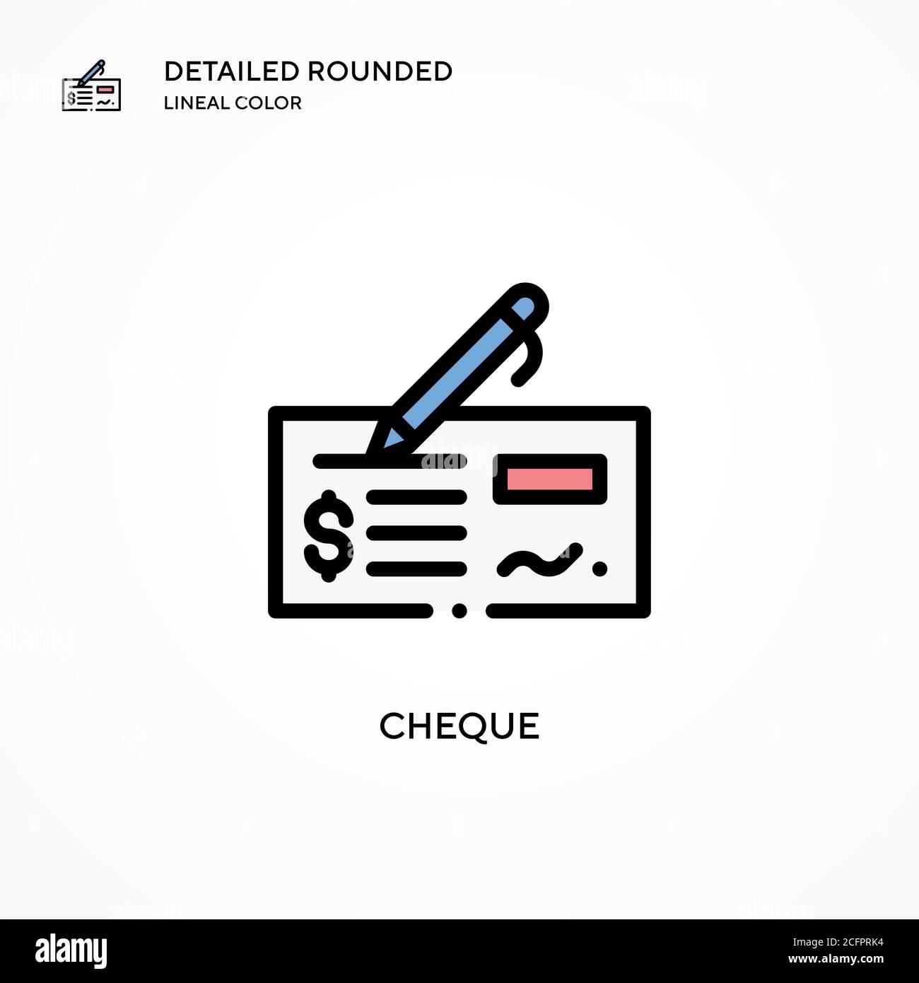 Icona del vettore di controllo. Concetti moderni di illustrazione vettoriale. Facile da modificare e personalizzare. Illustrazione Vettoriale