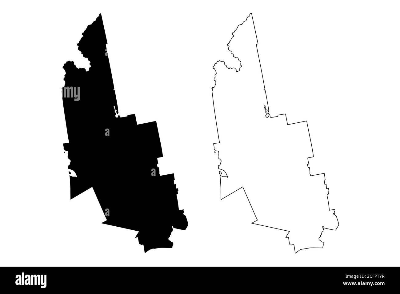 Franklin County, Maine (Stati Uniti, Stati Uniti d'America, Stati Uniti, Stati Uniti, Stati Uniti) mappa vettoriale illustrazione, schizzo scribbling Franklin Parish mappa Illustrazione Vettoriale