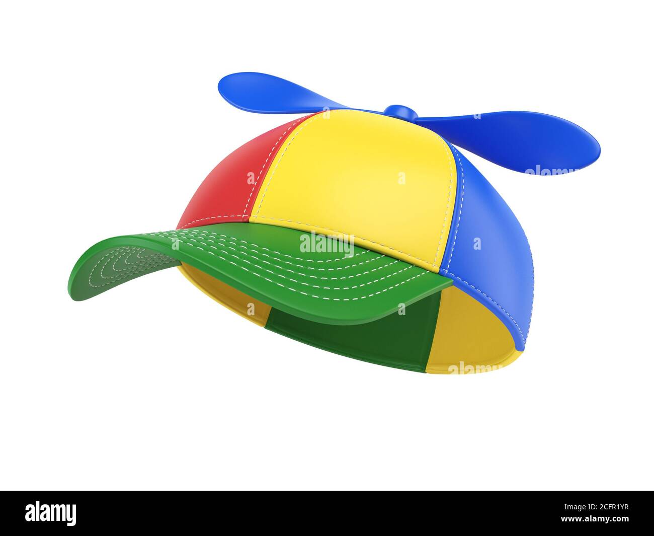 Cappellino per bambini con elica, cappello colorato, rendering 3d Foto  stock - Alamy
