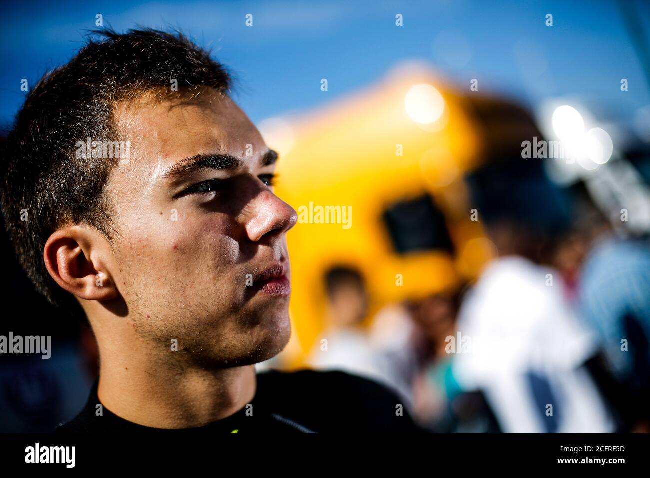 MOTORSPORT - WORLD SERIES BY RENAULT 2013 - HUNGARORING - BUDAPEST (HON) - 15/09/2013 - PHOTO FRANCOIS FLAMAND / DPPI - GASLY PIERRE (FRA) - TECH 1 RACING - FORMULE RENAULT 2.0 - AMBIANCE PORTRAIT CREDIT: LM/DPPI/FRANCOIS FLAMAND/ALAMY LIVE NEWS Foto Stock