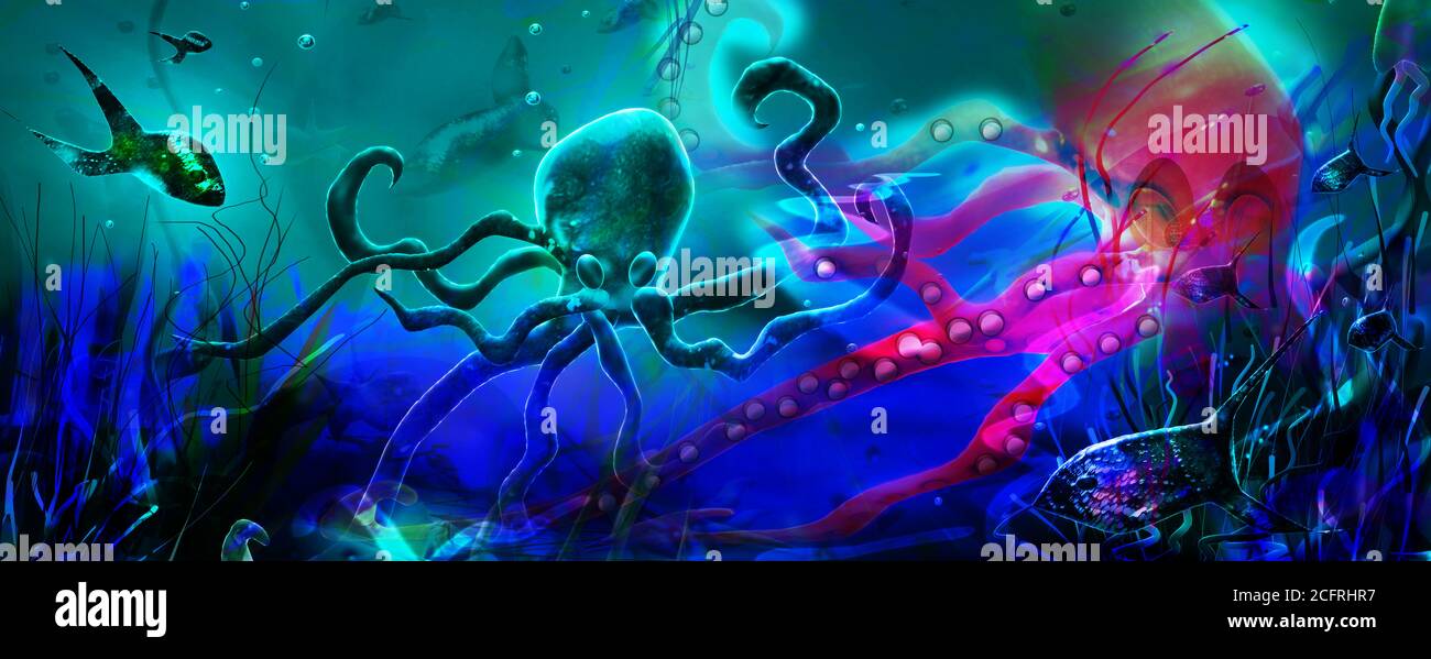 Il mondo sottomarino Foto Stock