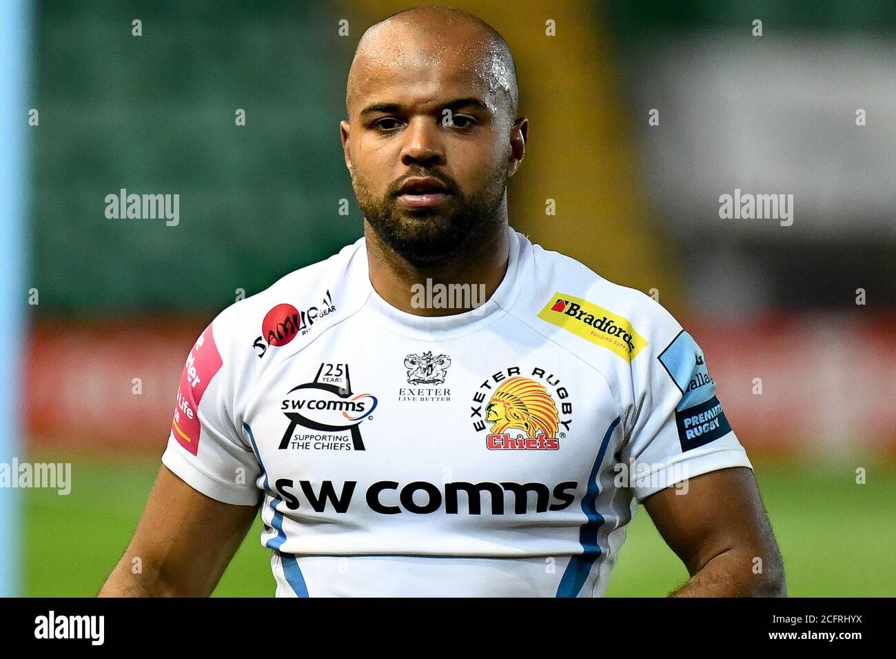 Exeter Chiefs ala Tom o'Flaherty durante il campionato inglese, Gallagher Premiership Rugby Union match tra Northampton Saints e Exeter Chief Foto Stock