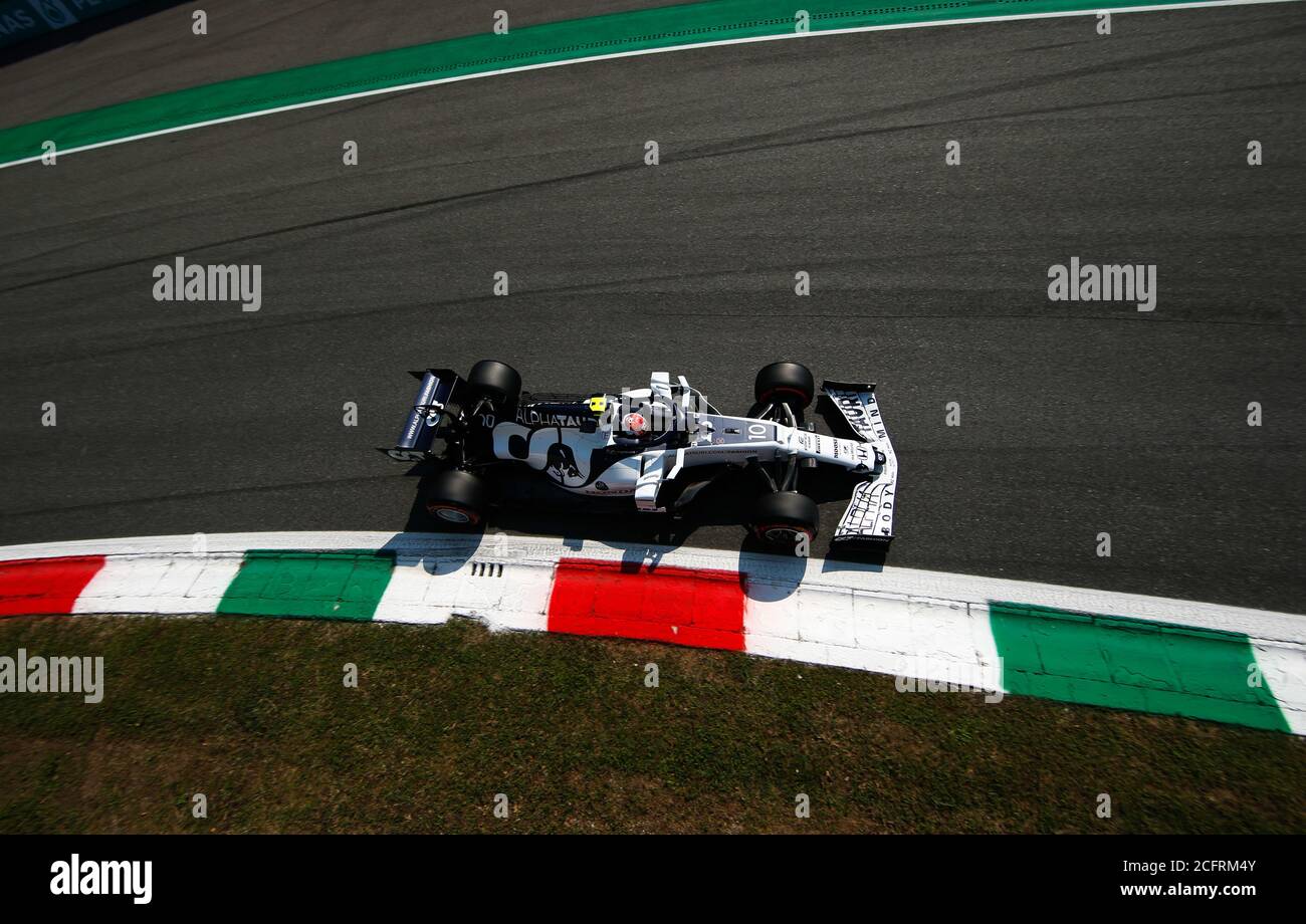 GASLY Pierre (fra), Scuderia AlphaTauri Honda AT01, azione durante la Formula 1 Gran Premio Heineken D'italia 2020, Gran Premio d'Italia 2020, dal settembre Foto Stock