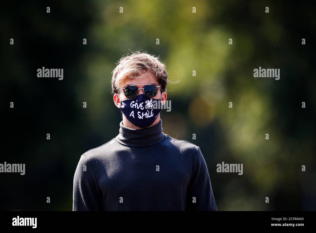 GASLY Pierre (fra), Scuderia AlphaTauri Honda AT01, ritratto durante la Formula 1 Gran Premio Heineken D'italia 2020, Gran Premio d'Italia 2020, da se Foto Stock