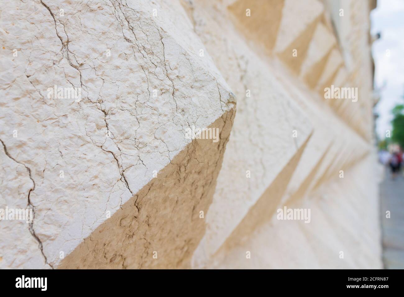 Particolare del Palazzo dei Diamanti di Ferrara Foto Stock