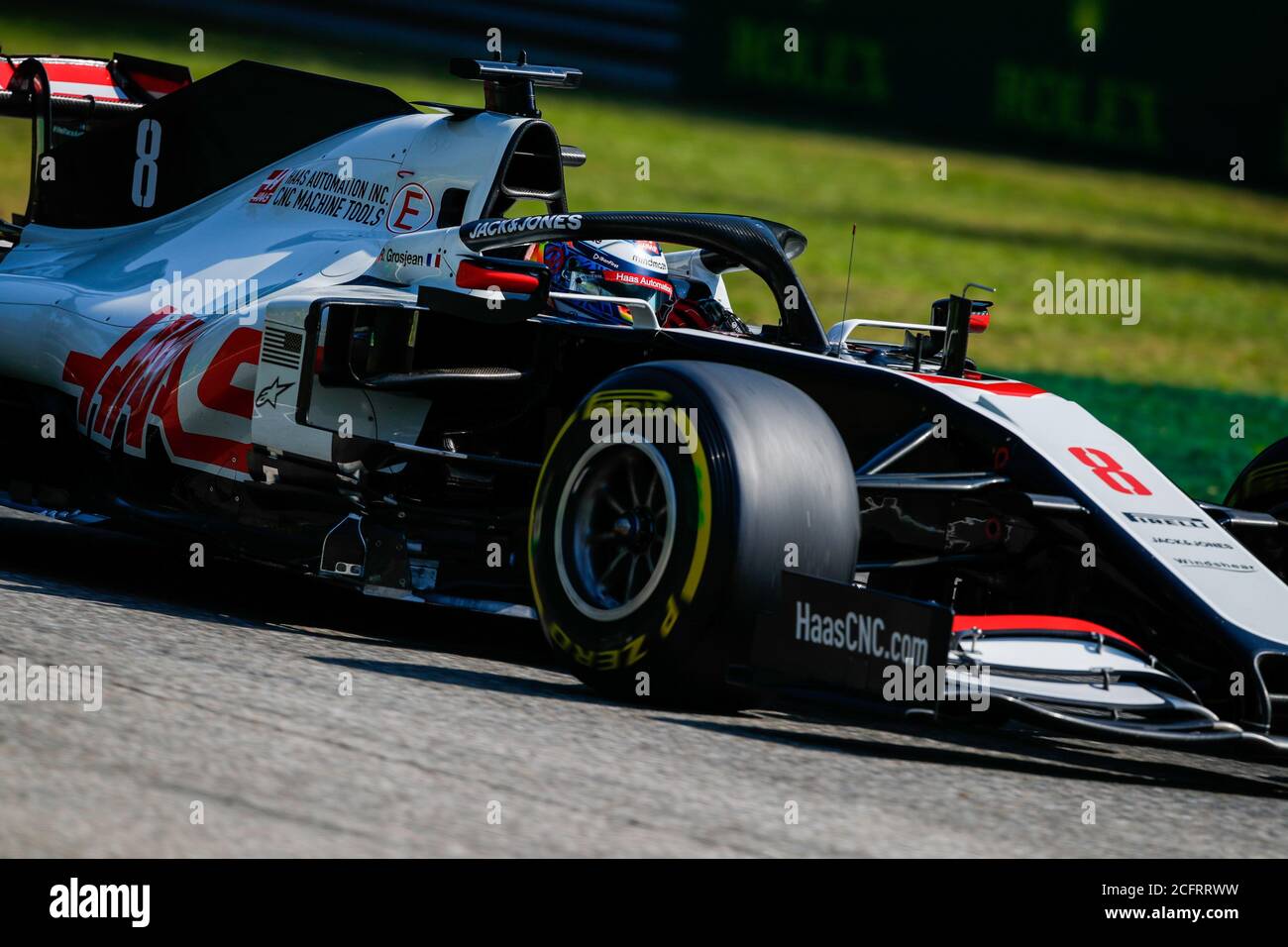 08 GROSJEAN Romain (fra), Haas F1 Team VF-20 Ferrari, in azione durante la Formula 1 Gran Premio Heineken D'italia 2020, 2020 Gran Premio d'Italia, da se Foto Stock