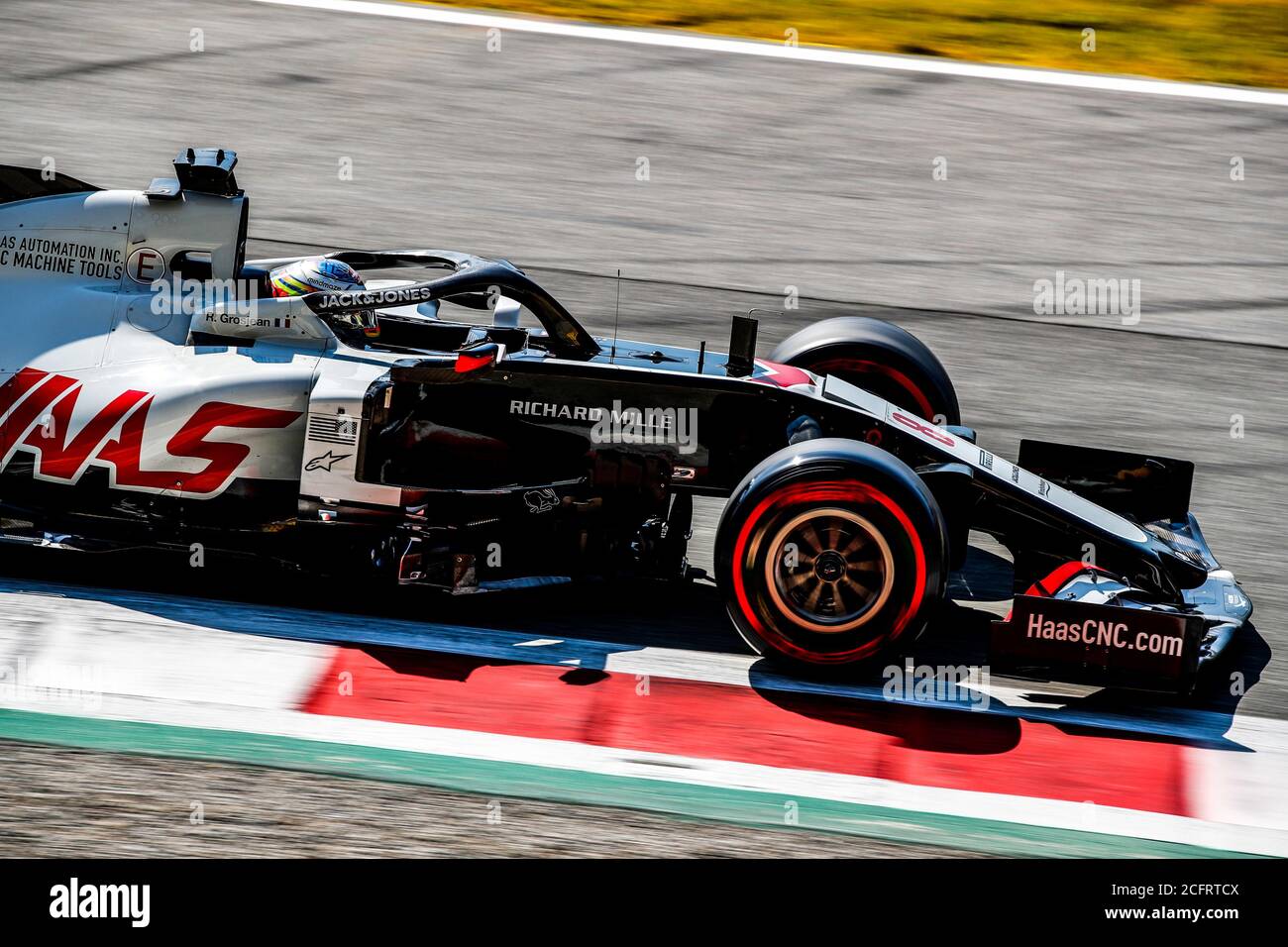 08 GROSJEAN Romain (fra), Haas F1 Team VF-20 Ferrari, in azione durante la Formula 1 Gran Premio Heineken D'italia 2020, 2020 Gran Premio d'Italia, da se Foto Stock
