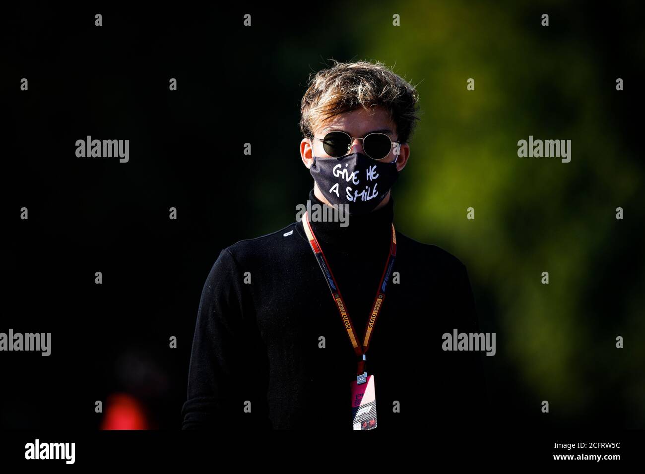 GASLY Pierre (fra), Scuderia AlphaTauri Honda AT01, ritratto durante la Formula 1 Gran Premio Heineken D'italia 2020, Gran Premio d'Italia 2020, da se Foto Stock