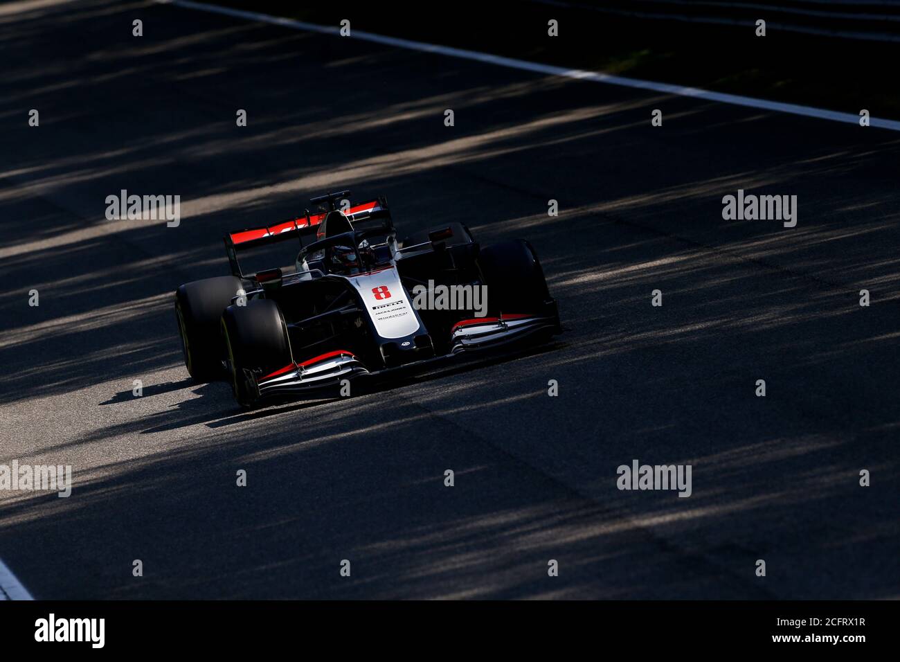 08 GROSJEAN Romain (fra), Haas F1 Team VF-20 Ferrari, in azione durante la Formula 1 Gran Premio Heineken D'italia 2020, 2020 Gran Premio d'Italia, da se Foto Stock