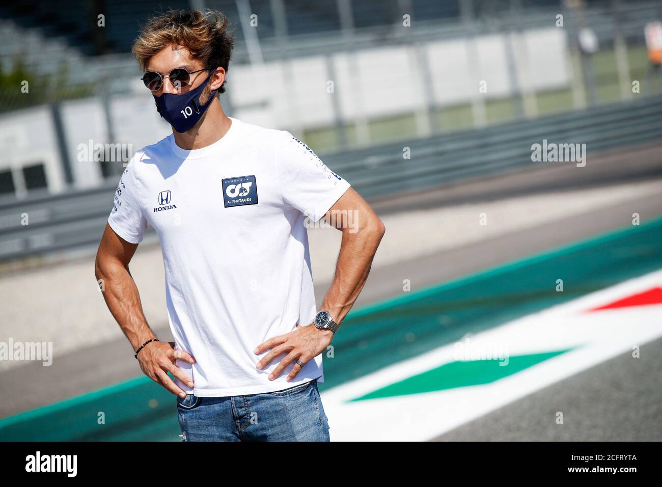 GASLY Pierre (fra), Scuderia AlphaTauri Honda AT01, ritratto durante la Formula 1 Gran Premio Heineken D'italia 2020, Gran Premio d'Italia 2020, da se Foto Stock