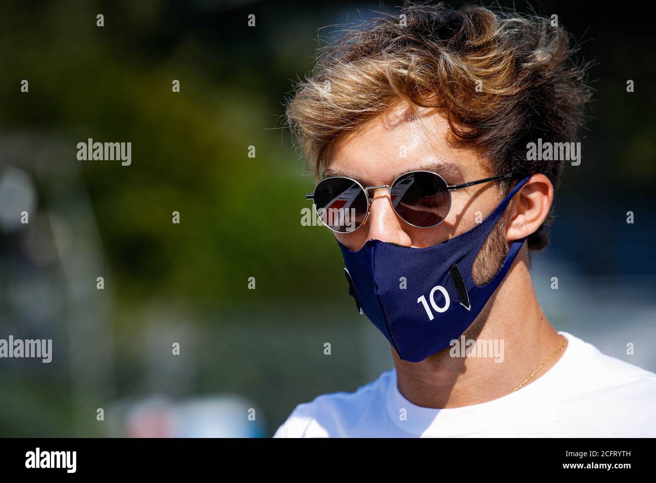 GASLY Pierre (fra), Scuderia AlphaTauri Honda AT01, ritratto durante la Formula 1 Gran Premio Heineken D'italia 2020, Gran Premio d'Italia 2020, da se Foto Stock