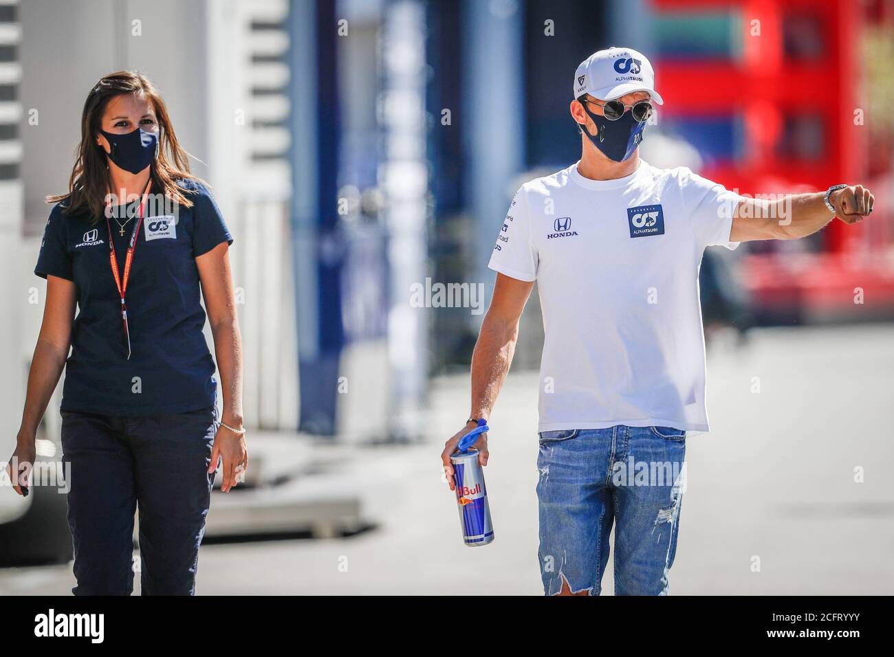 GASLY Pierre (fra), Scuderia AlphaTauri Honda AT01, ritratto durante la Formula 1 Gran Premio Heineken D'italia 2020, Gran Premio d'Italia 2020, da se Foto Stock