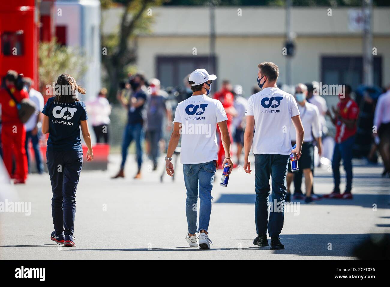 GASLY Pierre (fra), Scuderia AlphaTauri Honda AT01, KVYAT Daniil (rus), Scuderia AlphaTauri Honda AT01, ritratto durante la Formula 1 Gran Premio Hein Foto Stock