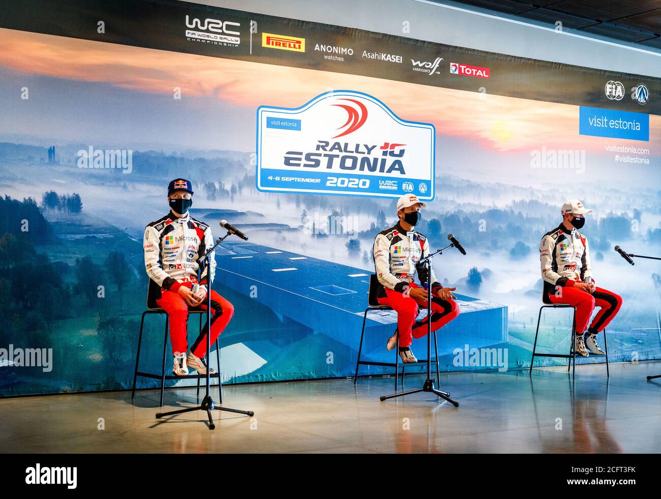 OGIER Sebastien (fra), Toyota Yaris WRC, Toyota Gazoo Racing WRT, ritratto ROVANPERA Kalle (fin), Toyota Yaris WRC, Toyota Gazoo Racing WRT, ritratto Foto Stock