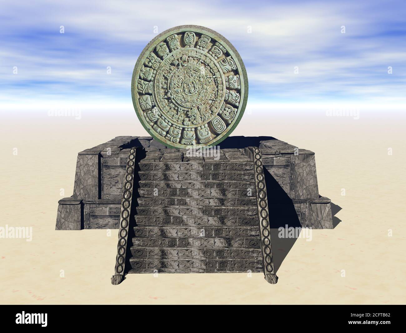 Maya Kalender Foto Stock