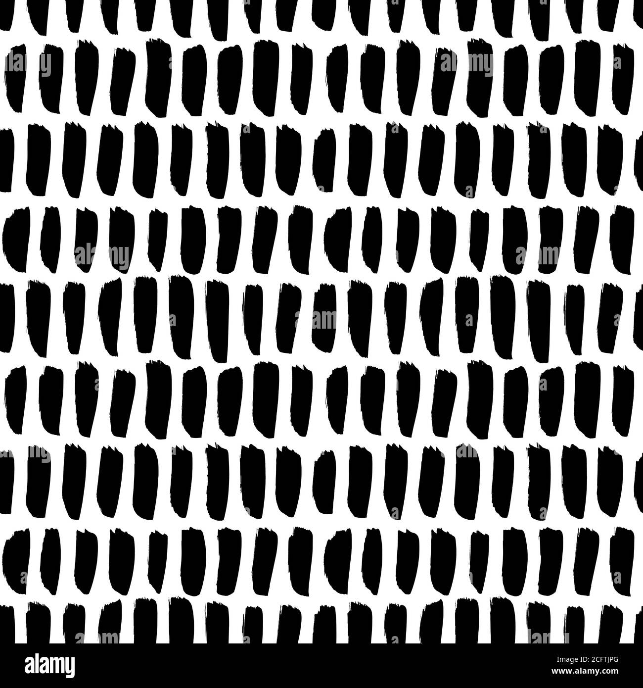 Tratti di pennello vettoriale ripetizione senza giunture. Illustrazione Vettoriale