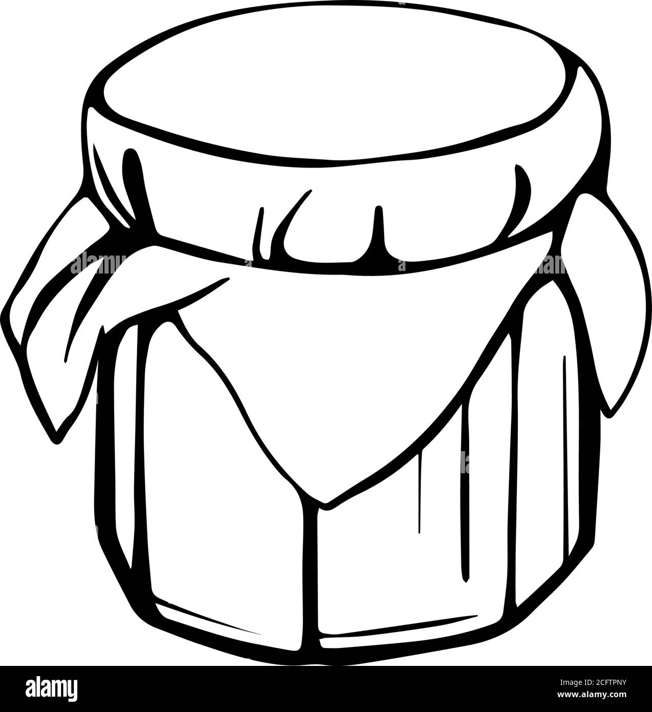 Un vaso di miele o marmellata, miele di api isolato Illustrazione Vettoriale