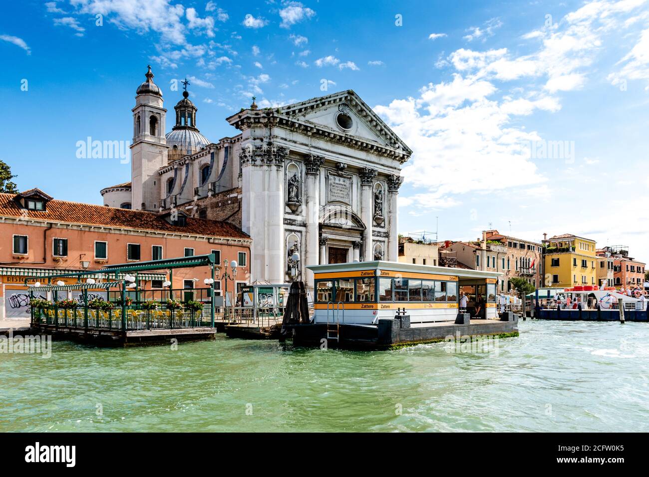Venezia, Veneto, Italia - 13 agosto 2019: Chiesa di Santa Maria del Rosario (Chiesa di Santa Maria del Rosario detta anche i Gesuati) Foto Stock
