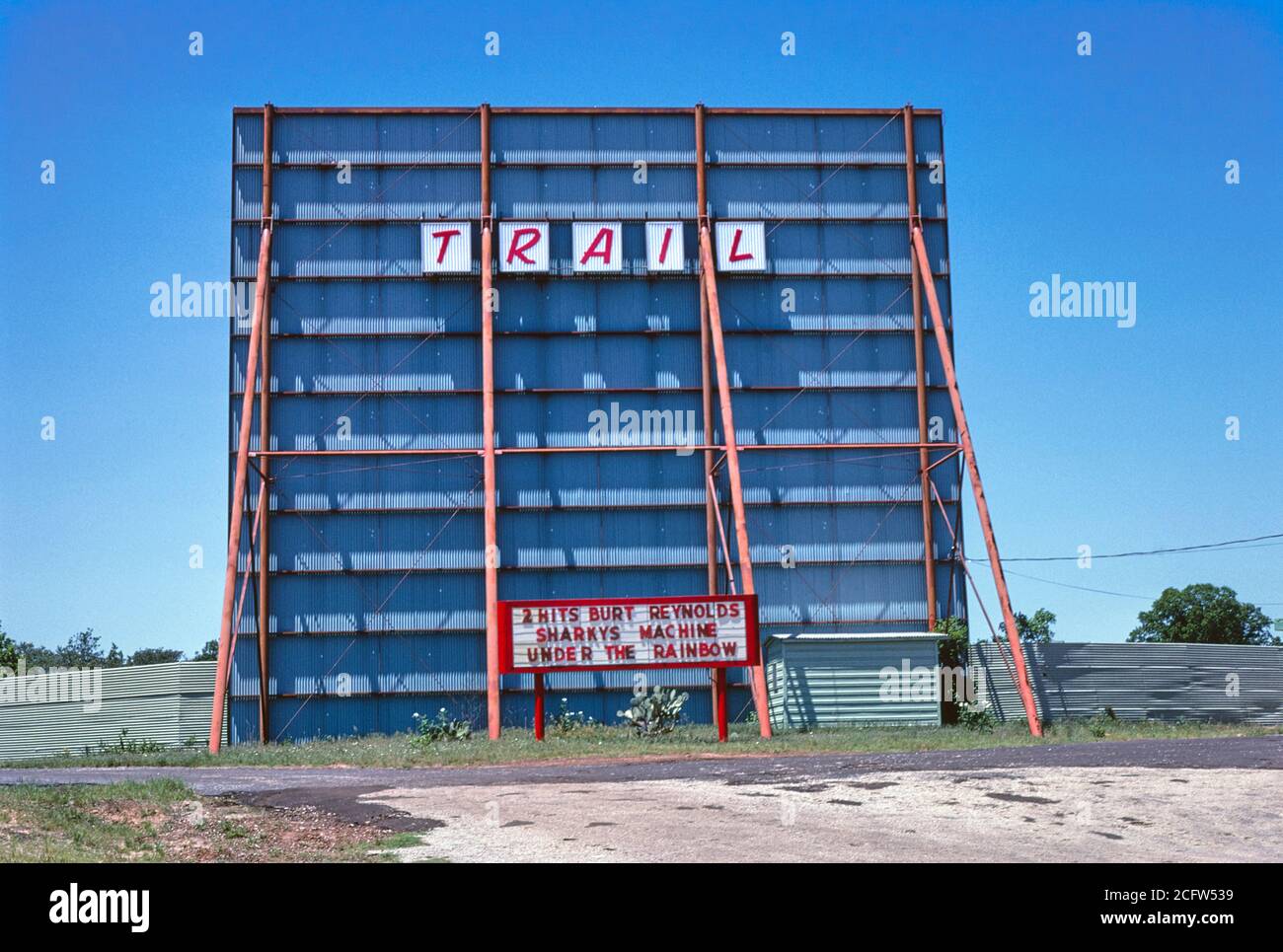 Trail Drive-in, Atene, Texas, Stati Uniti, John Margolies Roadside America Fotografia Archivio, 1982 Foto Stock