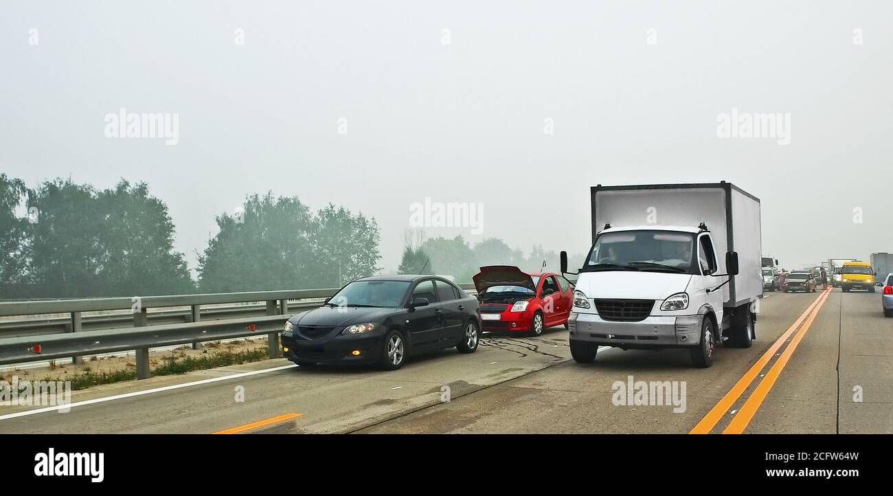 incidente di gruppo Foto Stock