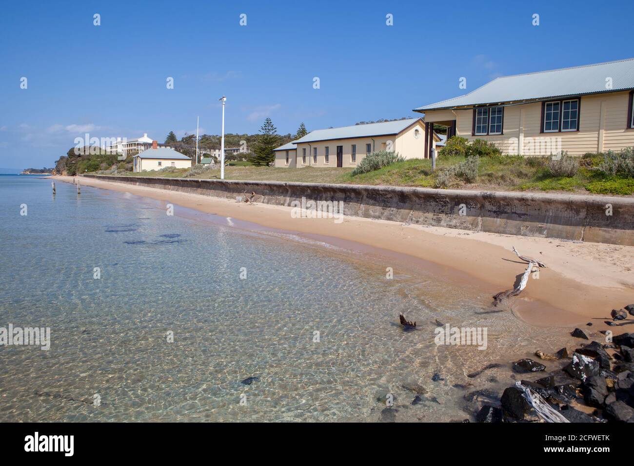 Stazione di quarantena, Point Nepean, Victoria Foto Stock