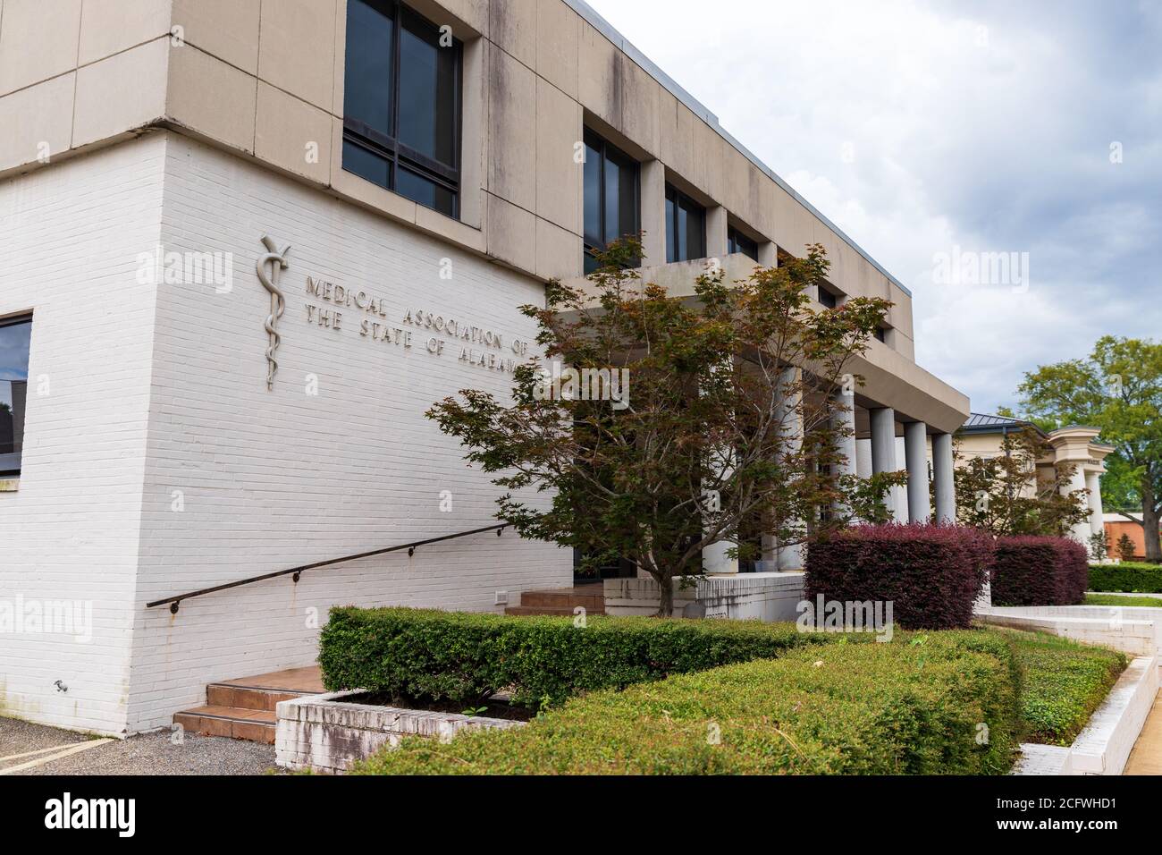 Montgomery, al / USA - 27 agosto 2020: Associazione medica dello stato di Alabama edificio nel centro di Montgomery Foto Stock