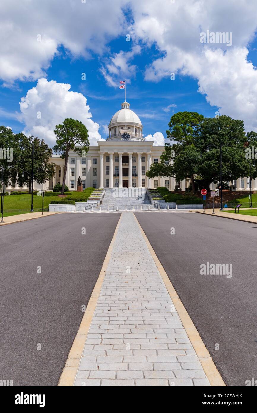 Montgomery, al / USA - 27 agosto 2020: Alabama state Capitol Building a Montgomery Alabama Foto Stock