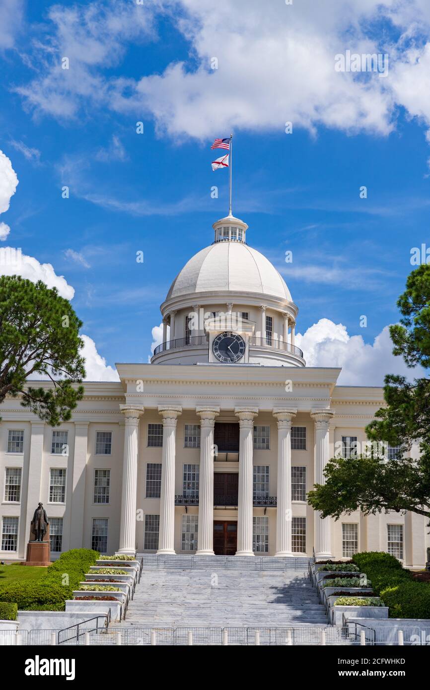 Montgomery, al / USA - 27 agosto 2020: Alabama state Capitol Building a Montgomery Alabama Foto Stock